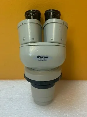 Buy Nikon SMZ-6  0.9 To 4.0 X Range, 30° Incl, Stereoscopic Zoom Microscope. Tested! • 374.25$