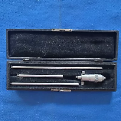 Buy Starrett Machinist Micrometer Depth Gage Gauge Tool W/Case  Vintage Tool • 50$