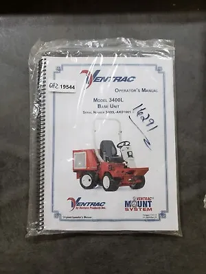 Buy Ventrac 3400L Base Unit Tractor Operators Manual • 54.40$