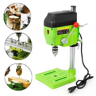 Buy Mini Tabletop Electric Bench Drill Press Stand Top Wood Metal Drilling Machine • 60$