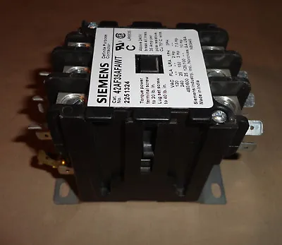 Buy Siemens 42af35afawt Electric Motor Contactor Starter 3p 25a Coil 120v New • 250$