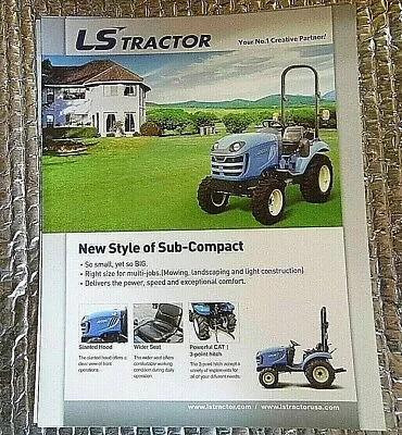 Buy Factory  Dealership Spec Brochure LS Tractor J Series Sub Compact • 12$