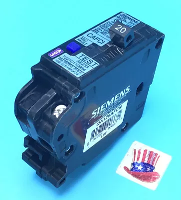 Buy New Circuit Breaker Siemens QA120AFCN QA120AFCNP 20 Amp 1P AFCI Plug On Neutral • 139.99$
