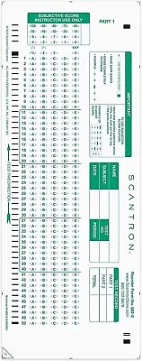 Buy Official Genuine SCANTRON Brand 882-E Answer Sheet (500 Sheet Pack) • 80$
