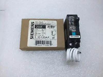 Buy Siemens Arc Fault Q120AF 20 Amp 120V Single Pole Circuit Breaker • 34.99$