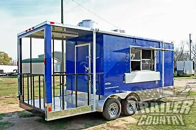Buy NEW 2023 7X20 Enclosed Mobile Kitchen Concession Food Vending BBQ Porch Trailer • 6,800$