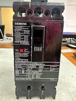 Buy 👀 Siemens Sentron Series 100 Amp Circuit Breaker 600v 3 Pole Hhed63b100 - Flaw • 629.99$