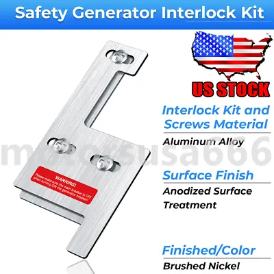 Buy Generator Interlock Kit For  Siemens / Murray / ITE 150 200 Amp Panel • 31.99$
