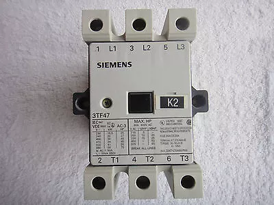 Buy Siemens 3 Pole 80A 3TF47 Contactor      3TF4722-OAN2 • 77$