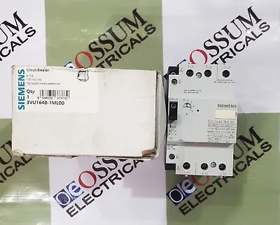 Buy Siemens 3vu1640-ml00 Circuit Breaker Range 06 To 10amp Free Fast Shipping • 136.79$