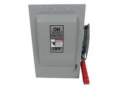 Buy Siemens NSB HNF361 Safety Switches HNF 3P 30A 600V 50/60Hz 3Ph Non Fusible 3Wire • 201.68$