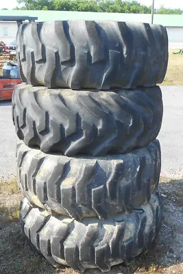 Buy 4 Titan  17.5lx24 Tires On Rusty Kubota Rims • 950$