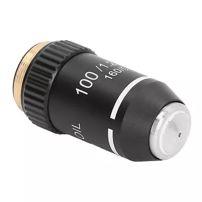 Buy Microscope Objective Lens 100X Magnification High Power Lens 20.2mm Interface • 20.43$