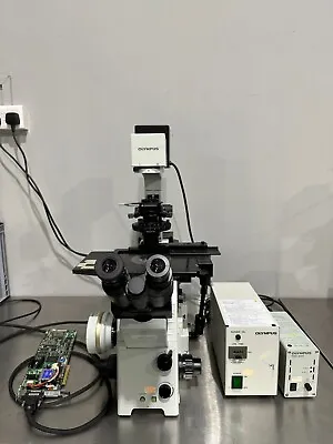 Buy Olympus IX71S1F-2 Inverted Microscope, TH4-200, BH2-RFL-T3, DP-70, AW5063/AW5084 • 9,999$