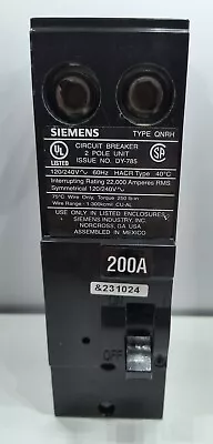 Buy Siemens QN2200RH 200 A 2 Pole 120/240 V Cu/Al  Breaker • 113.33$