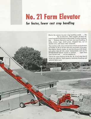 Buy IH McCormick No. 21 Farm Hay Elevator Hydraulic Crop Handling PTO Brochure • 15.75$