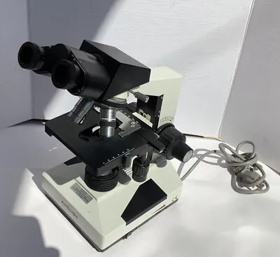 Buy AmScope Lab Binocular Compound Microscope 3D Stage Black 120v Light For Parts • 75.99$