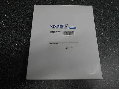 Buy Vwr 82003-416microscope Slide Box 100 Place - Gray • 14.99$