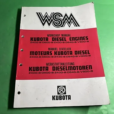 Buy Heavy Equipment: Kubota WSM Diesel Engines Z400-B D600-B Z430-B D640-B… / CAM • 58.23$