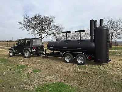 Buy NEW Reverse Flow BBQ Pit Smoker Cooker And Charcoal Grill Trailer • 12,200$