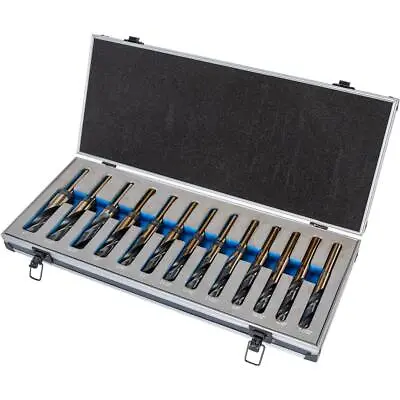 Buy Grizzly T31989 13 Pc. HSS/Cobalt Silver & Deming Drill Bit Set W/ Aluminum Case • 179.95$