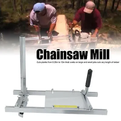 Buy 20IN Chainsaw Mill Chain Saw Mill Planking Milling Bar Chainsaw Accessories • 77.89$