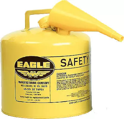 Buy UI50FSY Safety Diesel Gas Can, Yellow Type I, 5-Gallons - Quantity 1 • 68.43$