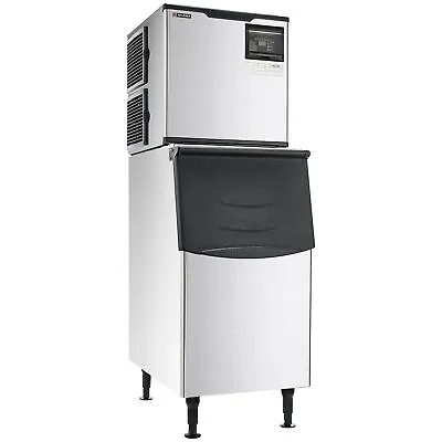 Buy WILPREP 350lb/24H Commercial Ice Maker Machine 275 LBS Storage Bin Auto Cleaning • 1,299.99$