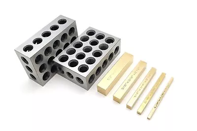 Buy 7 P Set Precision 1-2-3 Block And Brass Gauge Set Up Block Machine Set Up Kit • 39.99$