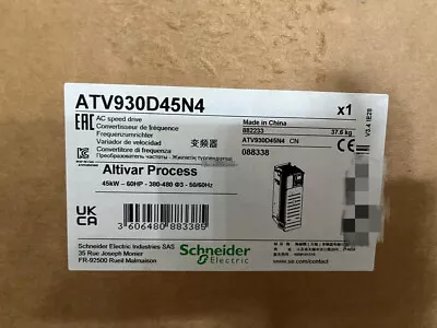 Buy ATV930D45N4 1PCS NEW Schneider INVERTER ATV930D45N4 • 1,785.99$