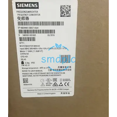 Buy 6SE6440-2UD27-5CA1 Brand New Siemens Micromaster 440 Frequency Converter GN • 598.49$