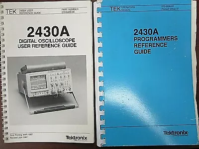 Buy Tektronix 2430A Programmers Reference 070-6338-00 & User Reference 070-6339-00 • 24.99$