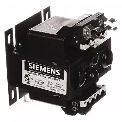 Buy Siemens Mt0100c Control Transformer,100Va,120/240Vac • 115.99$