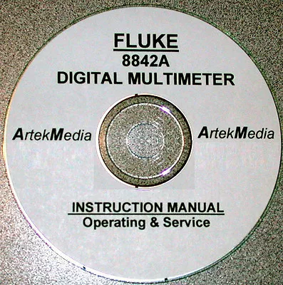Buy FLUKE 8842A DIGITAL  MULTIMETER Instruction (Service & Operating) Manual • 10$