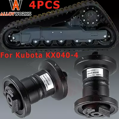 Buy 4PCS Bottom Roller Track Roller For Kubota KX040-4 Heavy Duty Excavator • 449$