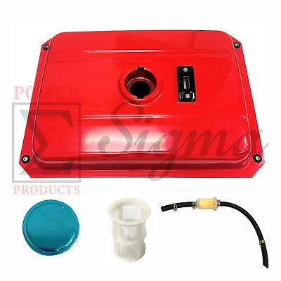 Buy New 4 Gallon Red Fuel Tank Fits Most Open Frame 5-7KW Diesel Generator • 59.99$