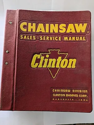Buy 1979 Clinton Chainsaw Engine Vintage Service Manual • 37$
