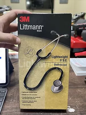 Buy 3M Littmann Lightweight II SE Nurses Stethoscope Black 28” Tube • 55$