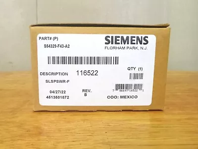 Buy Siemens SLSPSWR-F Wall Mount Fire Speaker LED Strobe S54329-F43-A2 • 36$