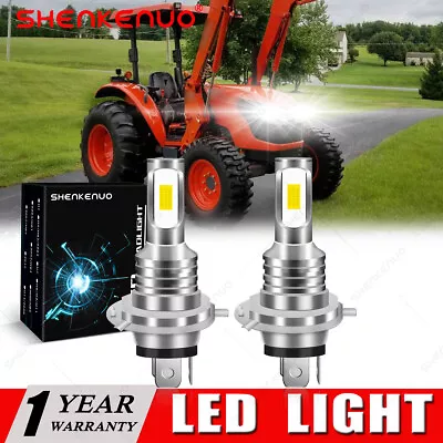Buy 2 White LED Bulbs For Kubota M110, M126, M135, M4D, M4N, M5040 M5140 M5640 M5660 • 17.99$