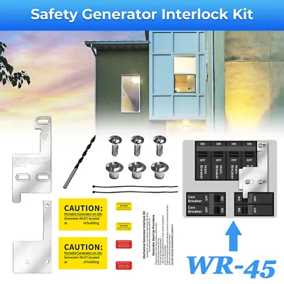 Buy Generator Interlock Kit For GE Siemens Murray ITE 150 200 Amp Panel KTS-45 WR-45 • 36.99$