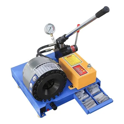 Buy Hydraulic Hose Pipe Crimping Machine Rubber Hose Buckle Press With Gauge 6-25mm • 1,590$
