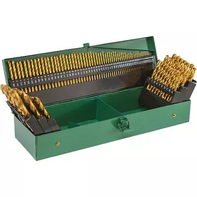 Buy Grizzly PRO T33684 M2 HSS TiN-Coated Drill Bit Set, 115-Pc. • 206.95$