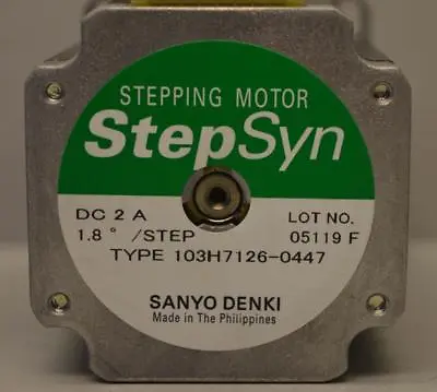 Buy Sanyo Denki Step-Syn Stepping Motor 103H7126-0447 ++ NICE ++ • 119.95$