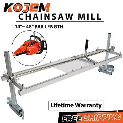 Buy Portable Chainsaw Mill 48  Inch Planking Milling Bar Size 14  To 48  • 69.50$