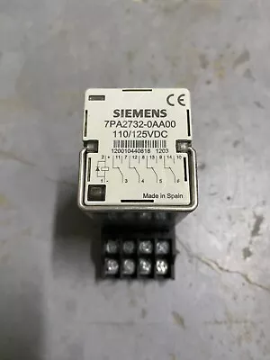 Buy LOT 10 SIEMENS 7PA2732-0AA00 110/125VDC Power Relay 16Pins WITH BASE • 353.40$