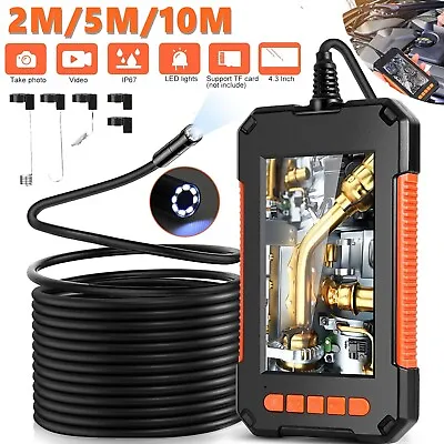 Buy Industrial Endoscope Borescope 1080P HD 4.3'' Screen 8mm Inspection Snake Camera • 36.90$