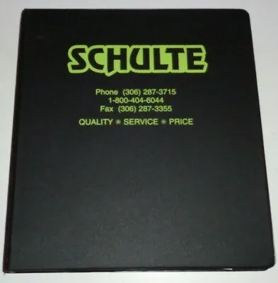 Buy Schulte Dealers Sales Manual 2001 Cutter Mower Rock Picker Snow Blower Thrower • 22.08$