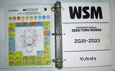 Buy Kubota ZG20 & ZG23 Zero Turn Mower Service Repair Workshop Shop Manual ORIGINAL! • 109.99$