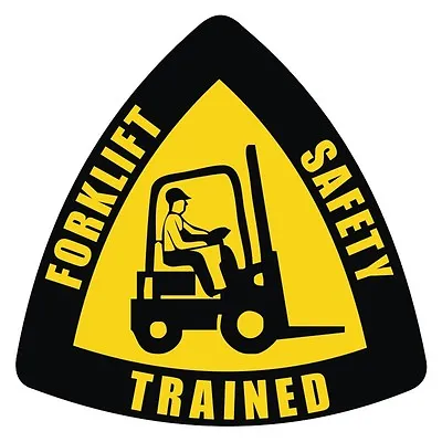 Buy Forklift Safety Trained Hard Hat Sticker / Safety Helmet Decal / Tow Motor Truck • 2.89$